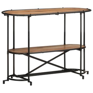 vidaXL Конзолна маса, 110x42x76 cм, акациево дърво масив