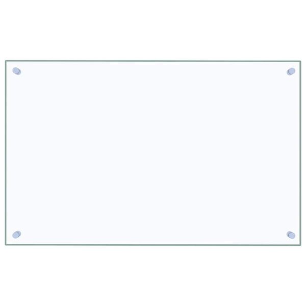 vidaXL Кухненски гръб, прозрачен, 80x50 см, закалено стъкло