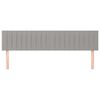 vidaXL Табла за легло, светло сива, 160x5x78/88 см, плат