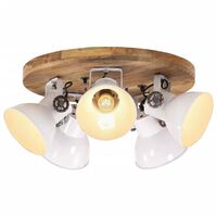 vidaXL Лампа за таван 25 W, бяла, 50x50x25 см, E27