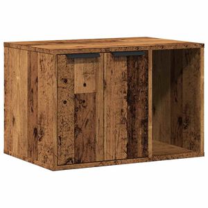 vidaXL Заграждение за котешка тоалетна 60x40x40 см инженерно дърво