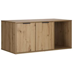 vidaXL Мебел за котешка клетка Дъб артизан 100 x 49 x 45 см