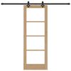 vidaXL Преплъзваща се врата Естествен 73,5 x 198,5 см