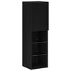 vidaXL Комплект ТВ шкаф Черния дъб 30,5 x 30 x 102 см Инженерно дърво
