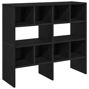 vidaXL Поставки за обувки, 2 бр, стифируеми, черен дъб, 89,5x30x40 см