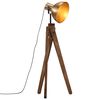 vidaXL Подова лампа, 25 W, античен месинг, 45x45x120 см, E27