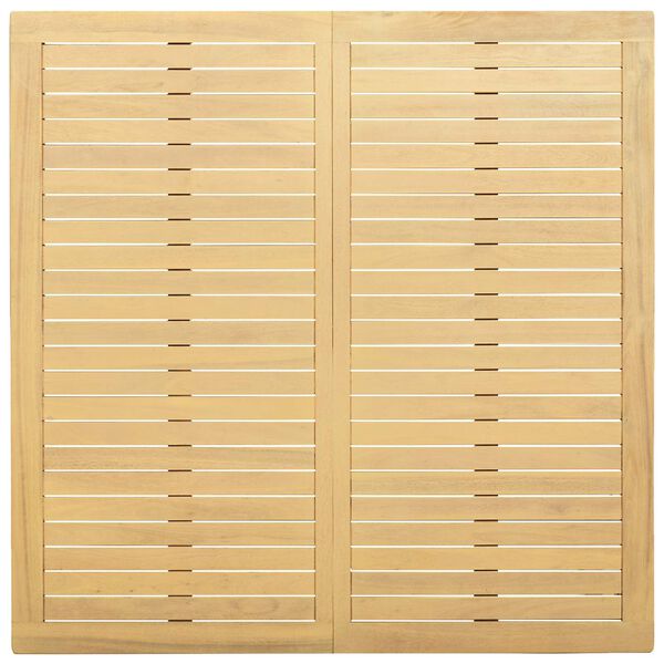 vidaXL Градинска кафе маса, 110x110x45 см, акация масив