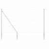 vidaXL Ограда с пост Сребрист 1,5 x 10 m Стомана