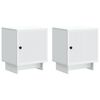 vidaXL Нощен шкаф 2 pcs Бяло 43 x 34,5 x 50 см Инженерна дървесина
