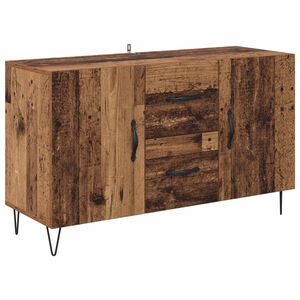 vidaXL Служебен шкаф Старо дърво 100 x 36 x 60 см Инженерна дървесина