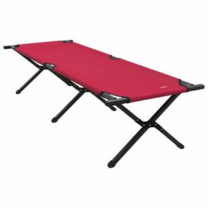 vidaXL Сгъваемо къмпинг легло Червено 193 x 69 x 45 см