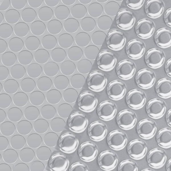 vidaXL Правоъгълно покривало за басейн 1000x600 см PE сребристо