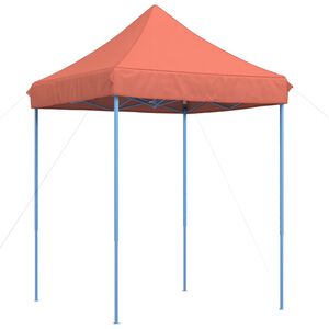 vidaXL Сгъваема парти шатра, pop-up, теракота, 200x200x306 см