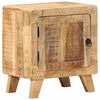 vidaXL Нощно шкафче 40x32x46 cm Масивна дървесина Грубо манго