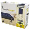 Intex Dura-Beam надуваемо легло с помпа, 152x203x25 см, синьо