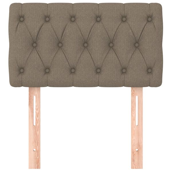 vidaXL Горна табла за легло, таупе, 80x7x78/88 см, плат