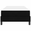 vidaXL Легло с пружинирана основа с матрак Черно 90 x 200 cm текстил