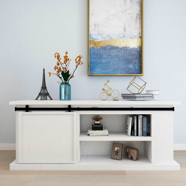 vidaXL Комплект за мини плъзгаща врата за шкаф, стомана, 200 см