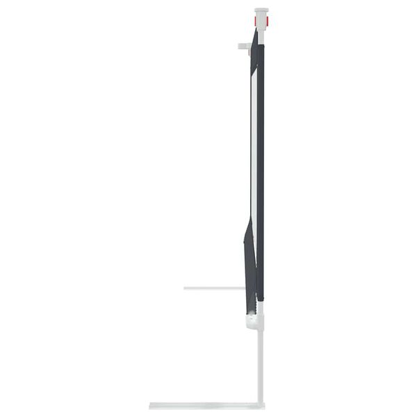 vidaXL Ограничител за бебешко легло, тъмносив, 140x25 см, плат