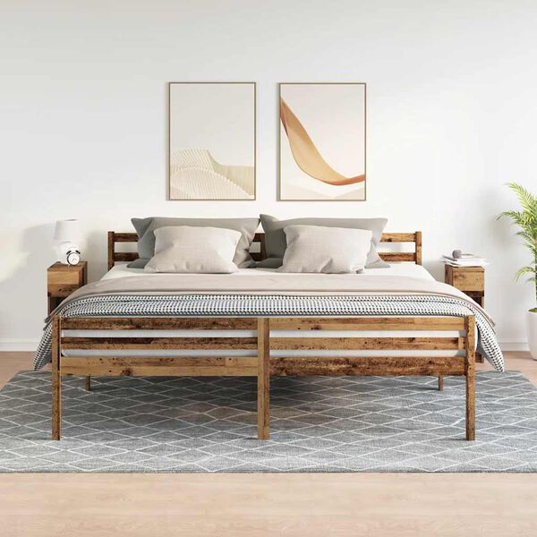 vidaXL Нощни шкафчета с чекмеджета, 2 бр, старо дърво, 20x36x60 см