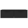 vidaXL Стенен шкаф, черен, 68x30x20 см, инженерно дърво