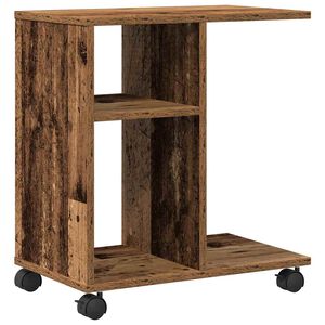 vidaXL Масичка Старо дърво 50 x 30 x 55 см Инженерна дървесина