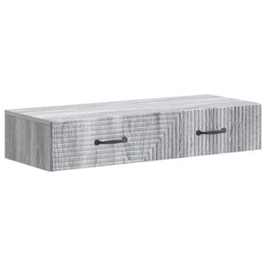vidaXL Стенен страничен масичка Сива сонома 87,5 x 34,5 x 17 см