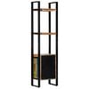 vidaXL Етажерка за книги, 45x30x171 см, регенерирано дърво масив