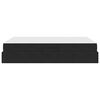 vidaXL Легло с място за съхранение и матрак Черно 140 x 190 cm Кадифе