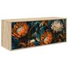 vidaXL Стенен телевизионен шкаф LOCHEM 102 x 33 x 40 см Дъб сонома