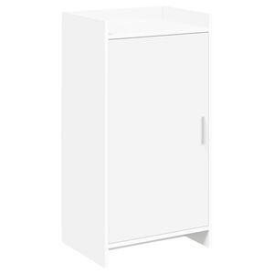 vidaXL Шкаф за обувки с врата Бяло 48 x 36 x 92 см Инженерна дървесина