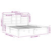 vidaXL Рамка за легло без матрак, масивна дървесина, 200x200 см