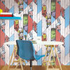 Noordwand Тапет Kids @ Home Marvel Wood сив