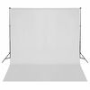 vidaXL Фотографски комплект за студио, комплект лампи, фон и рефлектор