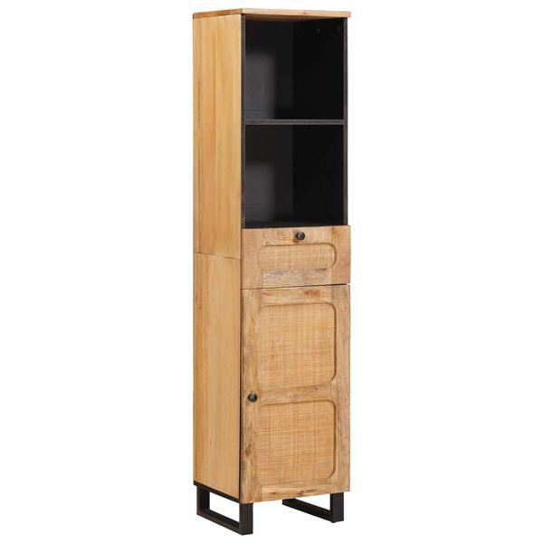 vidaXL Комплекти за баня с чекмедже Естествен Солидно мангово дърво