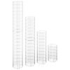 vidaXL Габион кръгли повдигнати лехи, 4 бр, &Oslash;30x50/100/150/200 см
