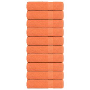 vidaXL Кърпи за душ FROGN 10 бр оранжеви 70x140 см 360 г/м&sup2;