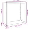 vidaXL Стойка за дърва за огрев, 100x40x100 см, поцинкована стомана