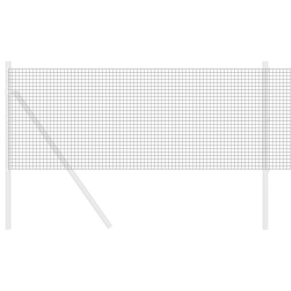 vidaXL Заварена мрежа ограда Сив 0.4 x 100 м
