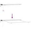 vidaXL Сгъваем навес Бяло 300 x 250 cm Текстил и стомана