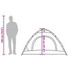 vidaXL Къмпинг палатка 2-местна зелена бързо освобождаване