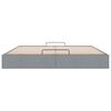 vidaXL Османска рамка за легло без матрак, светлосива, 160x200см, плат