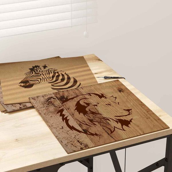 vidaXL Декор панели 12 pcs Старо дърво 30 x 30 x 0.3 см