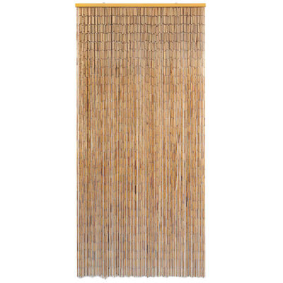 vidaXL Завеса за врата от бамбук, 90x200 cм
