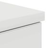 vidaXL Бюро с чекмедже с рафт Бяло 140 x 49 x 76 см Инженерно дърво