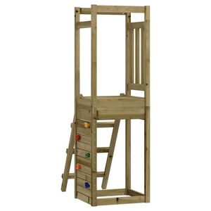 vidaXL Комбинирано детско съоръжение 53x46,5x169 см импрегниран бор