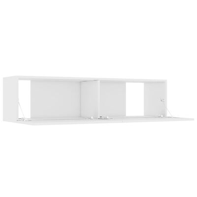 vidaXL ТВ шкаф, бял, 120x30x30 см, ПДЧ
