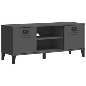 vidaXL Пейка за обувки VIKEN, антрацит, 106x35x45 см, инженерно дърво