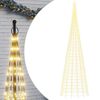 vidaXL LED коледна елха 3000 LED топло бяло 800 см