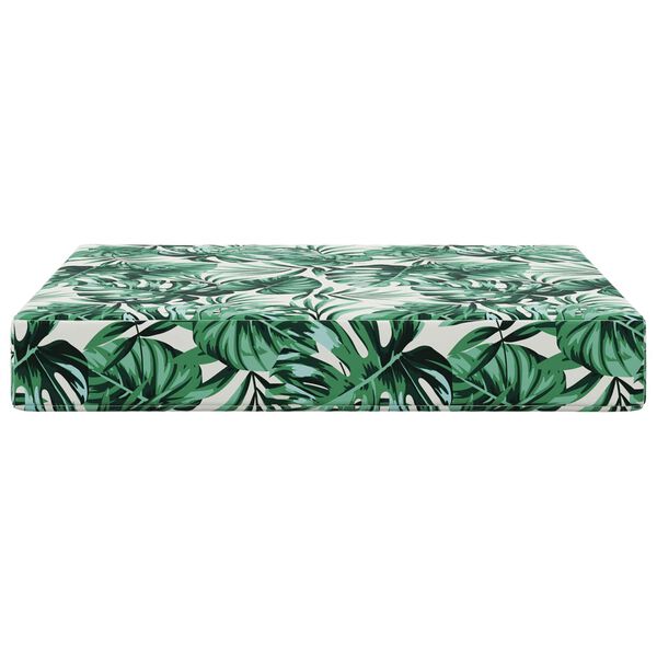 vidaXL Възглавница за диван на открито Мотив с листа 60 x 60 x 8 см